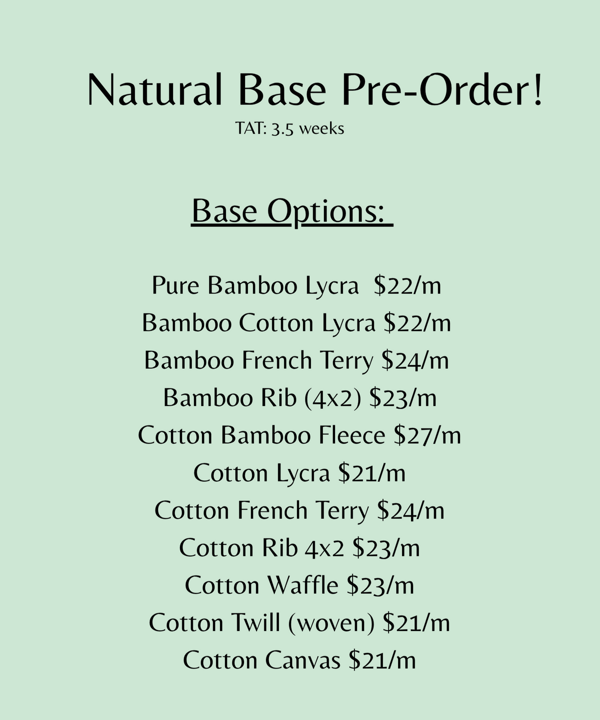 Pre-order Fabrics (Closes 10/20)