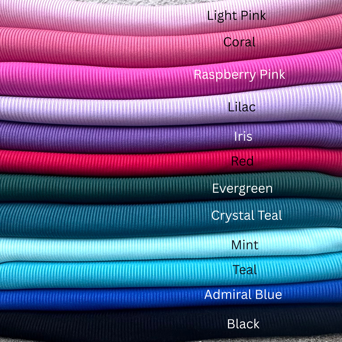 2x2 Ultra Skinny Rib 250GSM (WOF: 68-71")