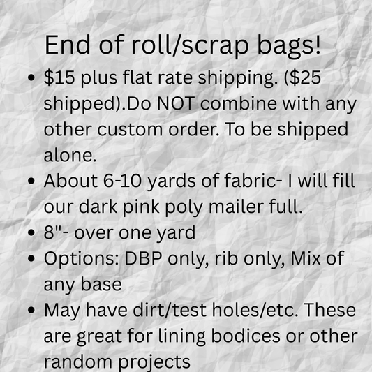 End of roll grab bags