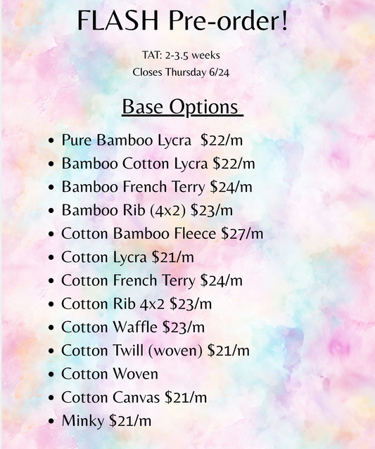 Pre-order Fabrics (Closes 6/25)