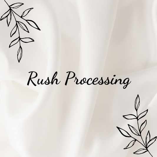 RUSH PROCESSING- PLEASE PURCHASE ONE PER YARD RUSH