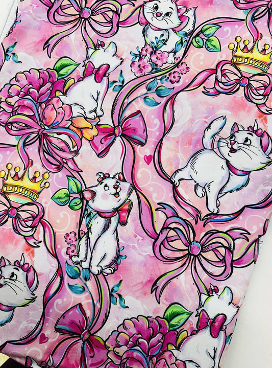 Cats Bamboo French Terry